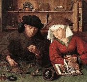 Quentin Matsys The Moneylender and his Wife USA oil painting artist